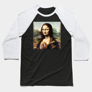 Mona Lisa Paczki Day Indulgence Baseball T-Shirt